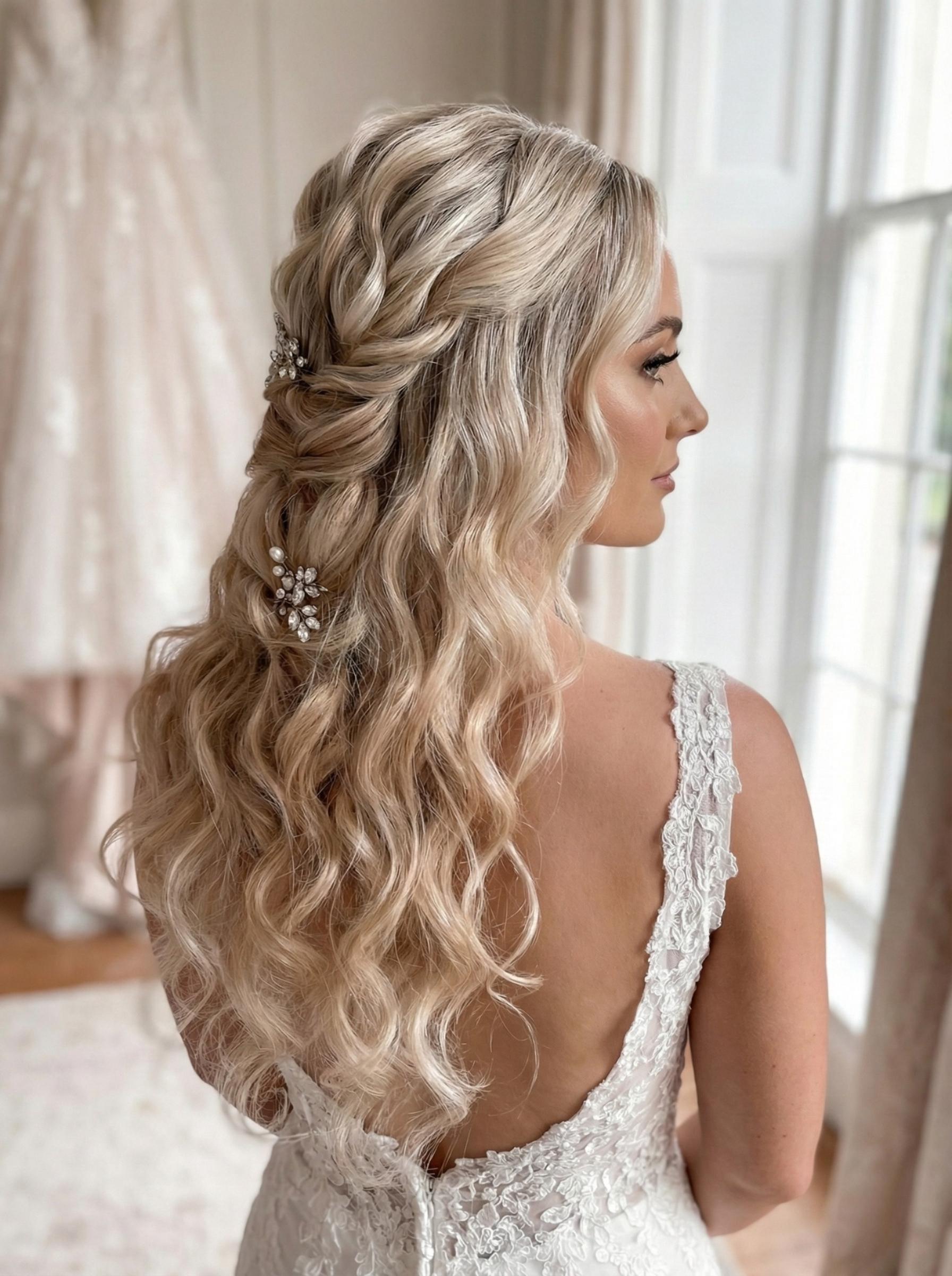 Bruidsstyling resultaat — bruidskapsel en bruidsmake-up door Felicia Tiebosch