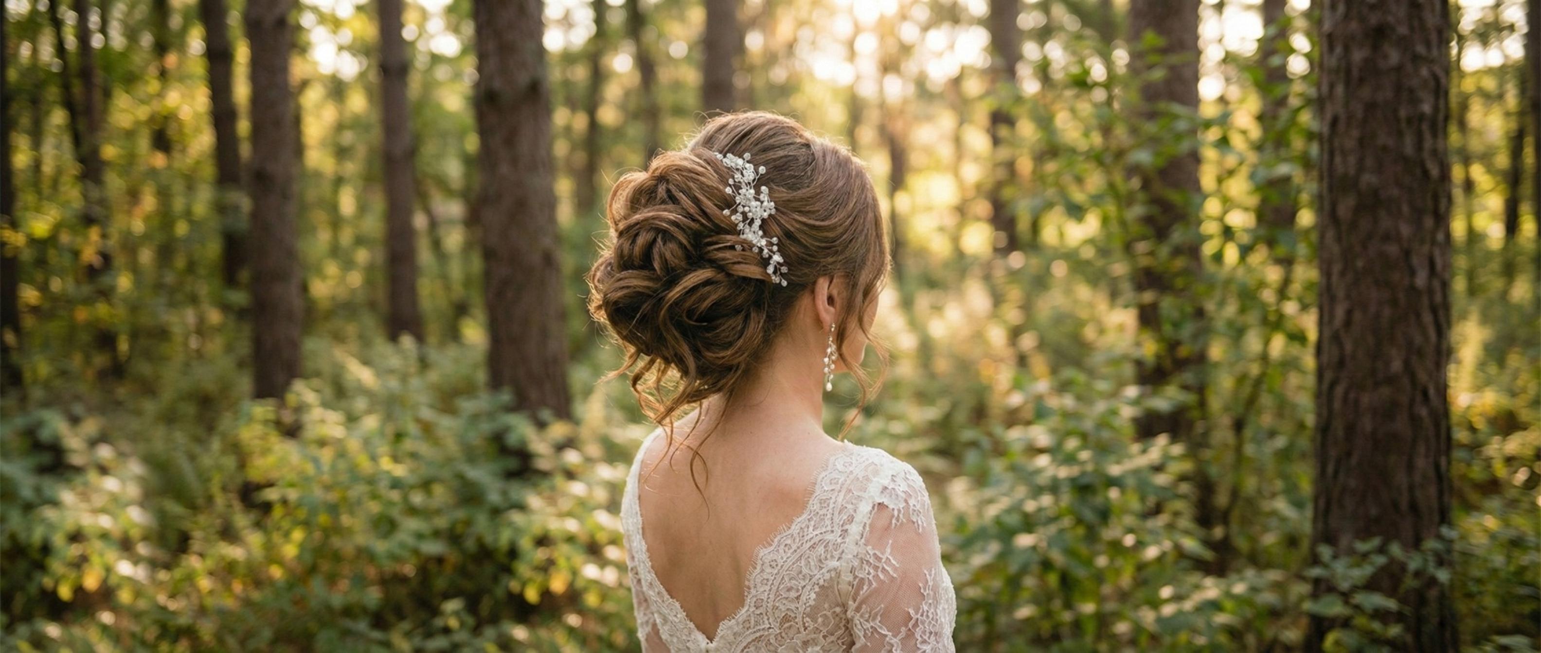 Bridal styling op locatie — bruidskapsel en bruidsmake-up door Felicia Tiebosch
