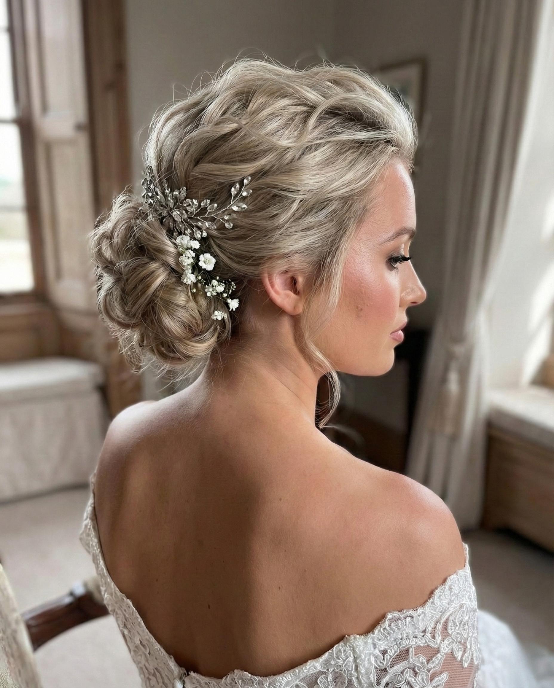 Hollywood waves bruidskapsel door bruidsstylist Felicia Tiebosch, Eindhoven